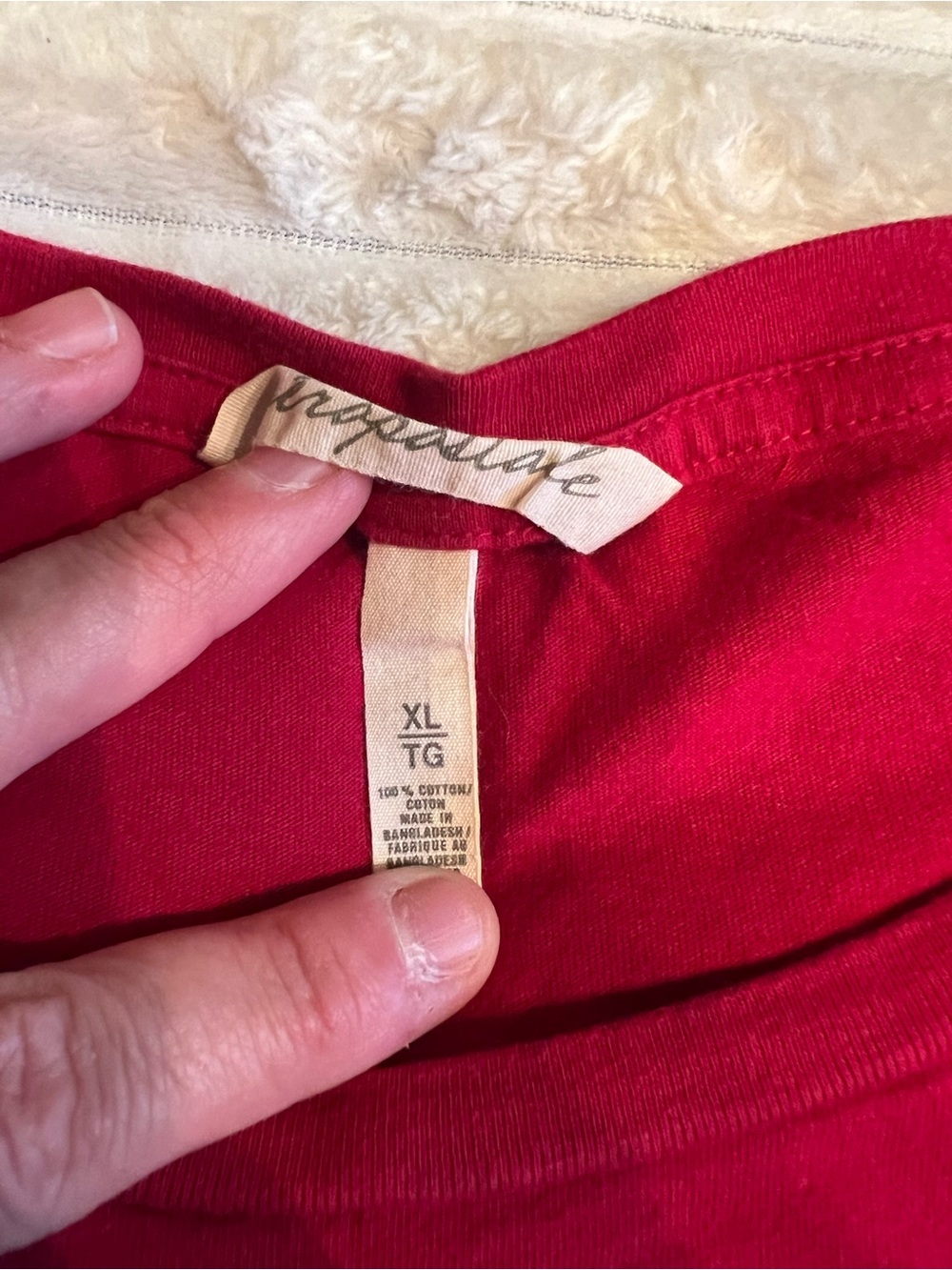 Aeropostale Y2K Women's Crew Neck Tee - Red Sz XL - Picture 3 of 3